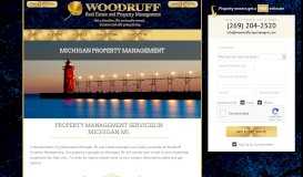 
							         Property Management Company Michigan, MI | Woodruff PM								  
							    