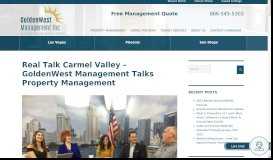 
							         Property Management - GoldenWest Management								  
							    