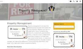 
							         Property Management - HomeProp								  
							    
