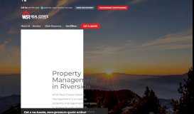 
							         Property Management in Riverside - WSR Real Estate Sales ...								  
							    