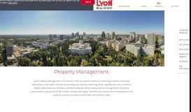 
							         Property Management - Lyon Real Estate								  
							    