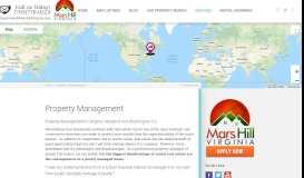 
							         Property Management | Mars Hill Virginia								  
							    