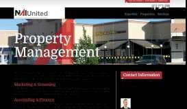 
							         Property Management - NAI United								  
							    
