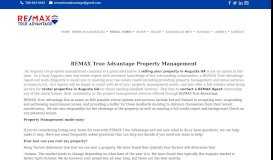 
							         Property Management - RE/MAX True Advantage, Martinez real estate								  
							    