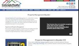 
							         Property Management Services Boulder CO | FREE Rental Estimate								  
							    