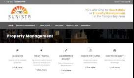 
							         Property Management - Sunista Realty								  
							    