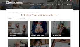 
							         Property Management - The Real Estate Group								  
							    