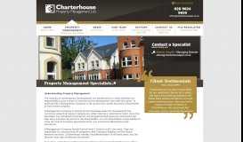 
							         PROPERTY MANAGEMENTMaintaining your property - Charterhouse								  
							    