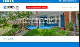 
							         Property Managers of Virginia - Dodson Property Management								  
							    