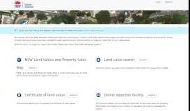 
							         Property NSW Valuation Portal								  
							    