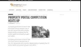 
							         Property portal competition heats up | Property Division								  
							    
