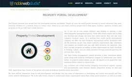 
							         Property Portal Development | Real Estate Website Design								  
							    