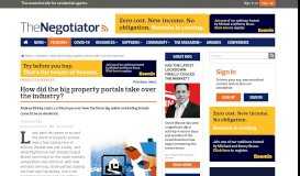 
							         Property portals 10 years on - The Negotiator								  
							    