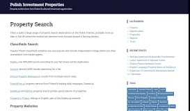 
							         Property Search – Polish Investment Properties								  
							    