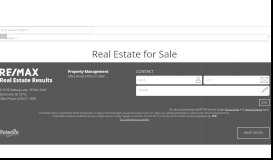 
							         Property Search - RE/MAX Real Estate Result Property Management								  
							    