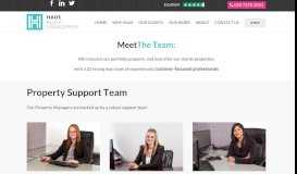 
							         Property Support Team - HAUS Block Management								  
							    