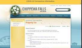 
							         Property Tax | City of Chippewa Falls, WI								  
							    