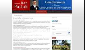 
							         Property Tax Information Links | Citizens to Elect Dan Patlak								  
							    