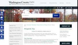 
							         Property Tax | Washington County, MN - Official Website								  
							    