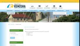 
							         Property Taxes - City of Kenosha								  
							    