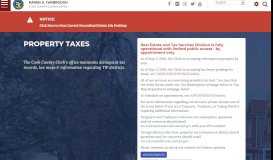 
							         Property Taxes | Cook County Clerk's Office								  
							    