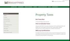 
							         Property Taxes - Douglas County Government								  
							    