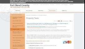 
							         Property Taxes | Fort Bend County, TX								  
							    
