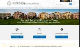 
							         Property Taxes - the County of Santa Clara								  
							    