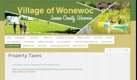 
							         Property Taxes | Village of Wonewoc, Juneau County, Wisconsin								  
							    