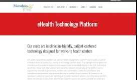 
							         proprietary technology and eHealth Portal | Marathon Health								  
							    
