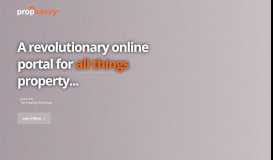 
							         Propsavvy ...A Revolutionary Online Portal for All Things Property ...								  
							    