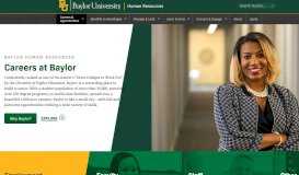 
							         Prospective Faculty & Staff - Baylor University								  
							    