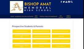 
							         Prospective Students and Parents - Bishop Amat Memorial High School								  
							    