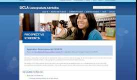 
							         Prospective Students - UCLA Undergraduate Admission								  
							    