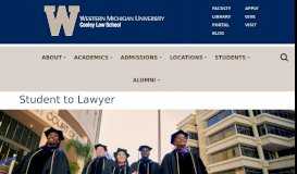 
							         Prospective Students | WMU Cooley Law School								  
							    