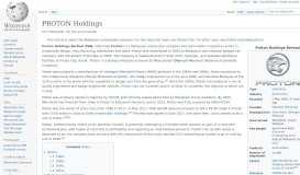 
							         PROTON Holdings - Wikipedia								  
							    