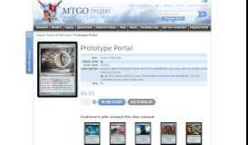
							         Prototype Portal - MTGO Traders								  
							    