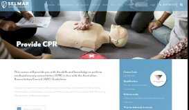 
							         Provide CPR · Selmar Institute of Education								  
							    