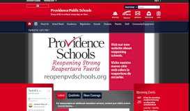 
							         Providence Public Schools / Homepage								  
							    