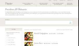 
							         Providence, RI Obituaries Online | Find Providence Obituaries								  
							    