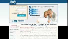 
							         Provident American | PALHIC Medicare Supplemental Insurance Plans								  
							    