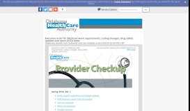 
							         Provider Checkup - GovDelivery								  
							    