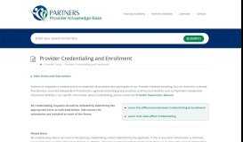 
							         Provider Credentialing and Enrollment - Partners Behavorial Health ...								  
							    