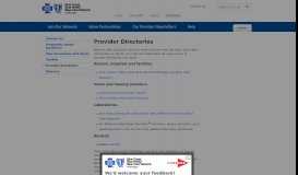 
							         Provider Directories - Blue Cross Blue Shield of Michigan								  
							    