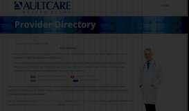 
							         Provider Directory - AultCare								  
							    
