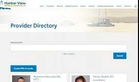 
							         Provider Directory | Harbor View Medical Services, PC								  
							    
