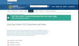 
							         Provider Documents and Forms - NC Child Care - NC DHHS								  
							    
