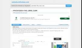 
							         provider-fhs.umr.com at WI. UMR Portal - Website Informer								  
							    