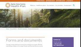 
							         Provider Forms | Santa Clara Family Health Plan								  
							    