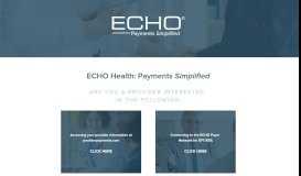 
							         Provider Links - ECHO Health								  
							    